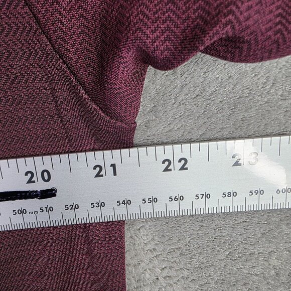 Mens Ben Hogan Burgundy Performance Polo Shirt Short Sleeve Polyester Size M - Picture 5 of 7